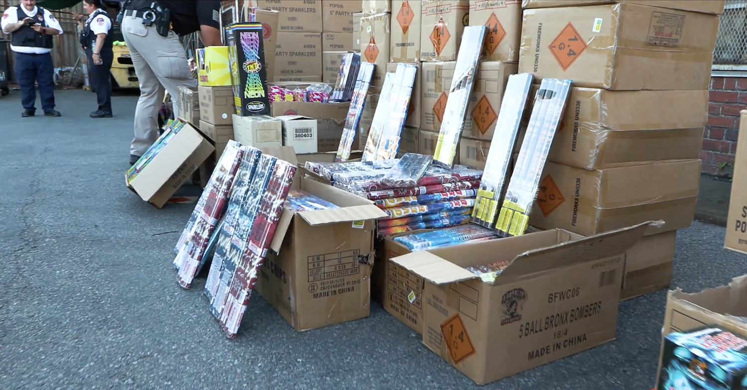 FDNY Seizes $250,000 of Illegal Fireworks from Brooklyn Warehouse